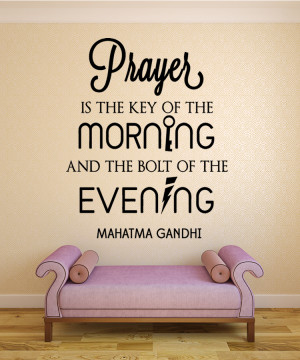 Mahatma Gandhi Prayer...Inspitational Wall Decal Quotes