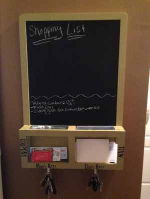 Ikea Chalkboard With Mail...