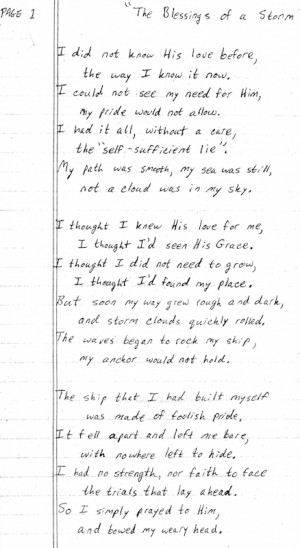 written in his own handwriting click here to read the poem in bigger ...
