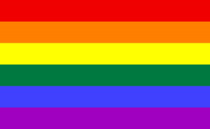 The Rainbow Flag of the LBGT (lesbian, gay, bisexual and transgender ...