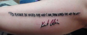 ... Quotes, Quote Tattoos, Cobain Quotes, Tattoos Piercing, Tattoo Ink