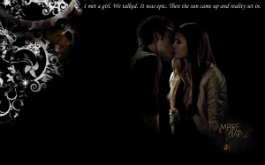 The Vampire Diaries TV Show Stefan& Elena