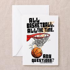 All Basketball Birthday Greeting Card for