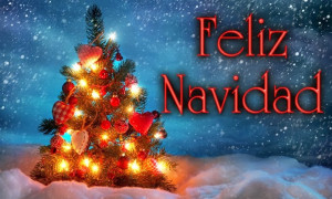 happy christmas image in spanish