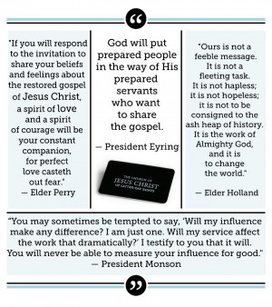 Quotes About Sharing the Gospel from our Prophet and Apostles