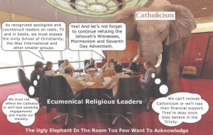 The elephant in the room is the IDOLATROUS Roman Catholic church.