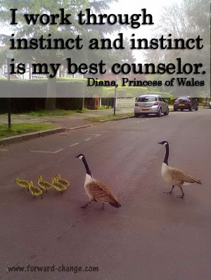 ... best counselor ... lady Diana, Princess of Wales #intuition #instinct