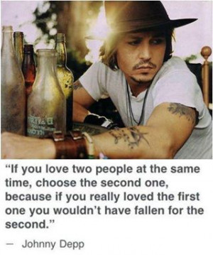 very wise...also, I just love Johnny Depp :)