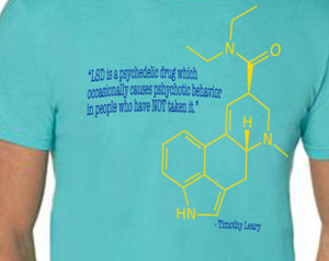 Men's Timothy Leary LSD Quote T Shirt