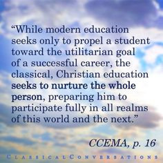 Christian education seeks to nurture the whole person. #Homeschool ...