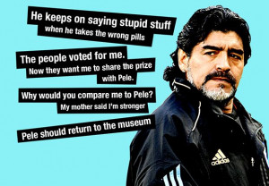 Maradona's most controversial Pele quotes