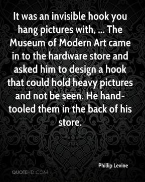Phillip Levine - It was an invisible hook you hang pictures with ...