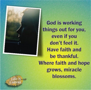God is Working it out!