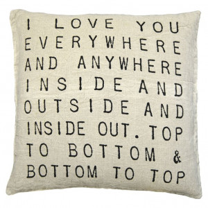 Love You Everywhere Throw Pillow