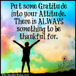 Put Some Gratitude into Your Attitude