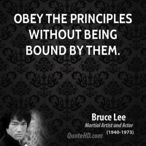 Obey The Principles Without Being Bound Them