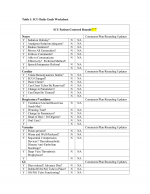 ... daily goals worksheet hourly rounding template hourly rounding tool