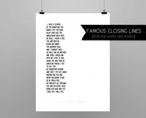 ULYSSES // JAMES JOYCE // quote poster // Select a by EndQuoteArt, $30 ...