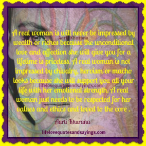 Real Woman Is Not Impressed By Wealth..