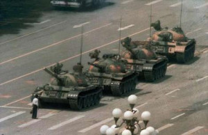 1989 Tiananmen Square protest by Jeff Widener
