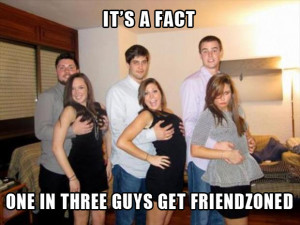 out of 3 guys are friendzone