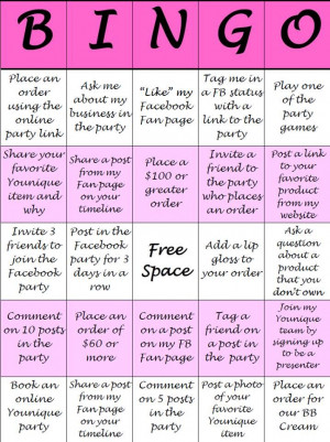 Party game for my Hostesses youniqueproducts HMBowen