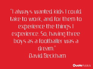 always wanted kids I could take to work, and for them to experience ...