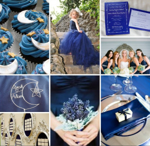 Navy Blue and Silver Wedding Theme