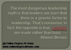 Educational leadership quotes. The most dangerous leadership myth is ...