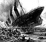 The sinking of the titanic