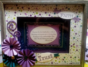Live, Love & Stamp: Altered Frame with Bible Quote!