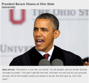 President Barack Obama Inspirational Quote.