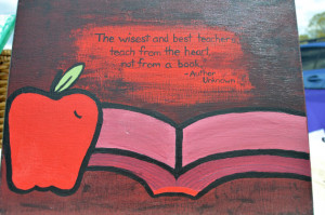 Teacher Quotes Acrylic Painting Wall Art