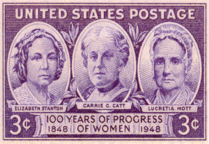 stamp features two of the organizers of the 1848 First Women's Rights ...