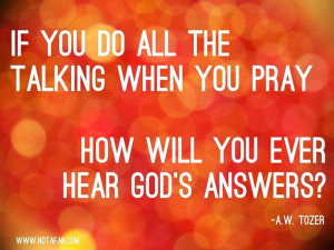 AW Tozer on Prayer