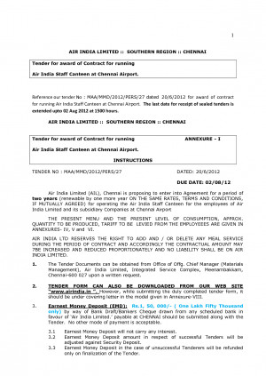 extended canteen tender by keralaguest