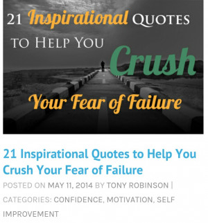 21 Inspirational Quotes to Help You Crush Your Fear of Failure