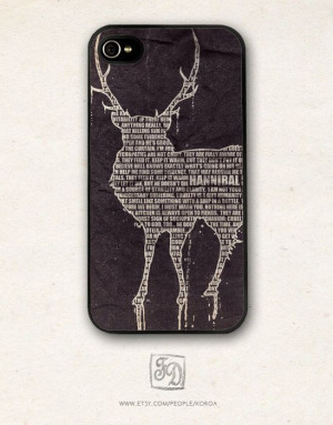 Iphone 4/4s case Hannibal / Ravenstag / quotes by FeerieDoll, $15.75