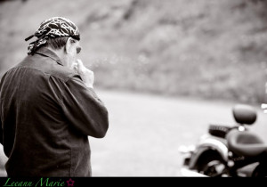 My dad loves his motorcycle! Born to ride, dad!