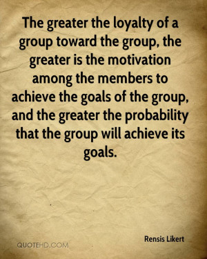 The greater the loyalty of a group toward the group, the greater is ...