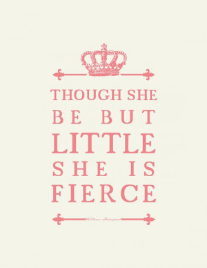 Shakespeare Quote :Girl's Room Nursery Art // Unique by Petit Ink, $16 ...