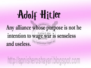 Adolf Hitler Enormous Quotation /line with Reference to combat War ...