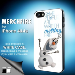 TM 413 Olaf quote frozen Disney Iphone 4 Case