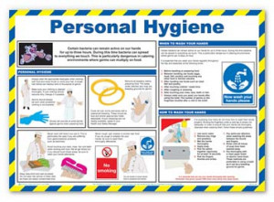 Kitchen Signs on Outlines Correct Personal Hygiene Practices To Ensure ...