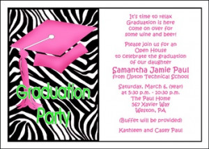 Find Your Party Invitations Wording for Graduations