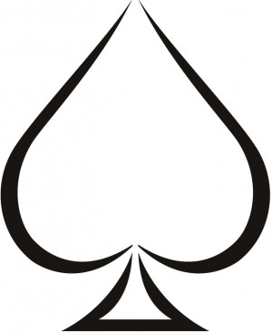 Plain Ace of Spades Wall Stickers Sports And Hobbies Wall Art Decal ...