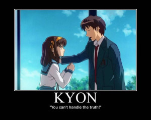 anime the melancholy of haruhi suzumiya character haruhi suzumiya kyon