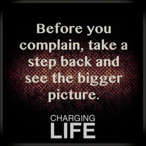 Before you complain...