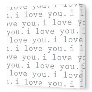 Avalisa Stretched Canvas Nursery Wall Art, Love, Green, 28