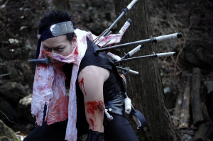 This is a cosplay for Zabuza Momochi (from Naruto) :